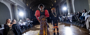 Image of two models wearing African designs
